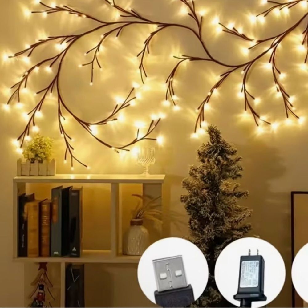 Warm White LED Holiday Wall Lights